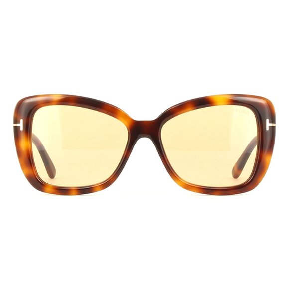 NEW TOM FORD SUNGLASSES, BUTTERFLY WOMEN BROWN YELLOW WOMEN SUNGLASSES TOM FORD - Picture 1 of 3